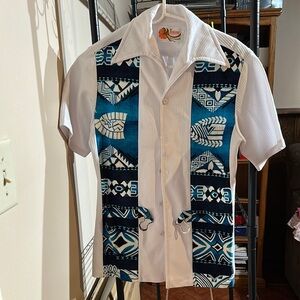Iolani cottage Hawaiian shirt small